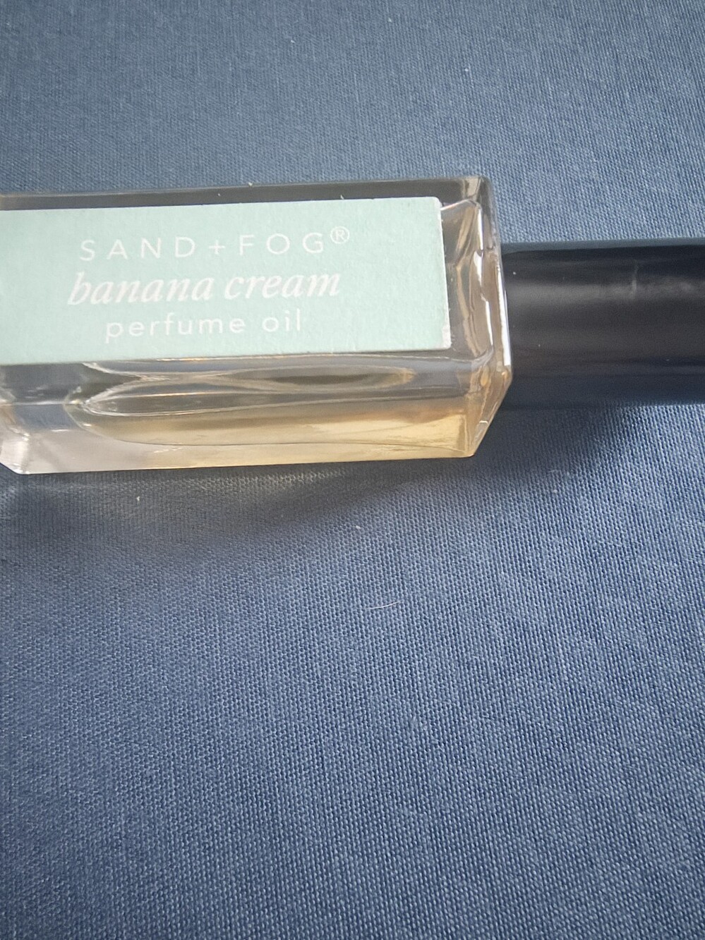 Sand + Fog Banana Cream Perfume Oil — Mint Label, Black Cap